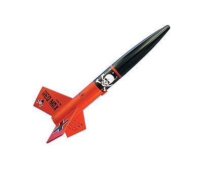 estes rockets,model rocket,DER RED MAX Classic Model Rocket Kit -- Skill Level 1 -- #0651