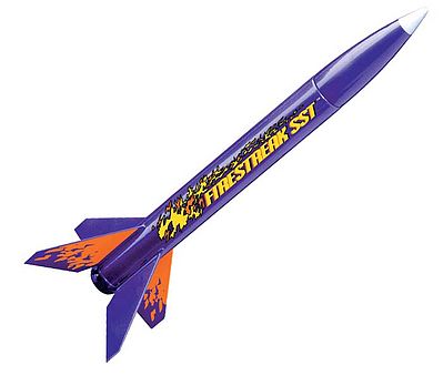 estes rocket,model rocket,Firestreak SST E2X Model Rocket Kit -- Easy To Assemble -- #0806